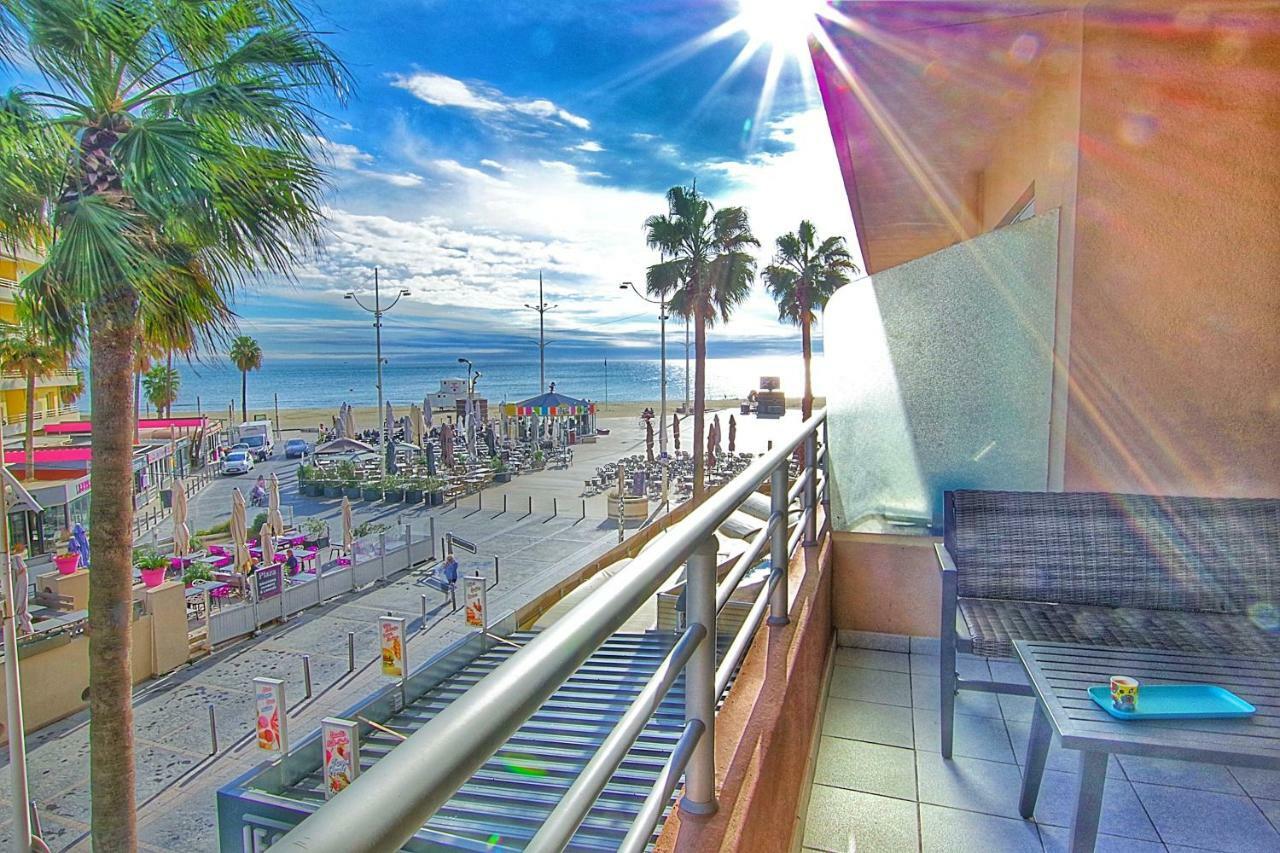 Superbe T2 vue mer avec ascenseur Canet-en-Roussillon Exterior foto